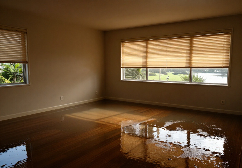 Water-damaged kitchen in Connells Point before cleanup